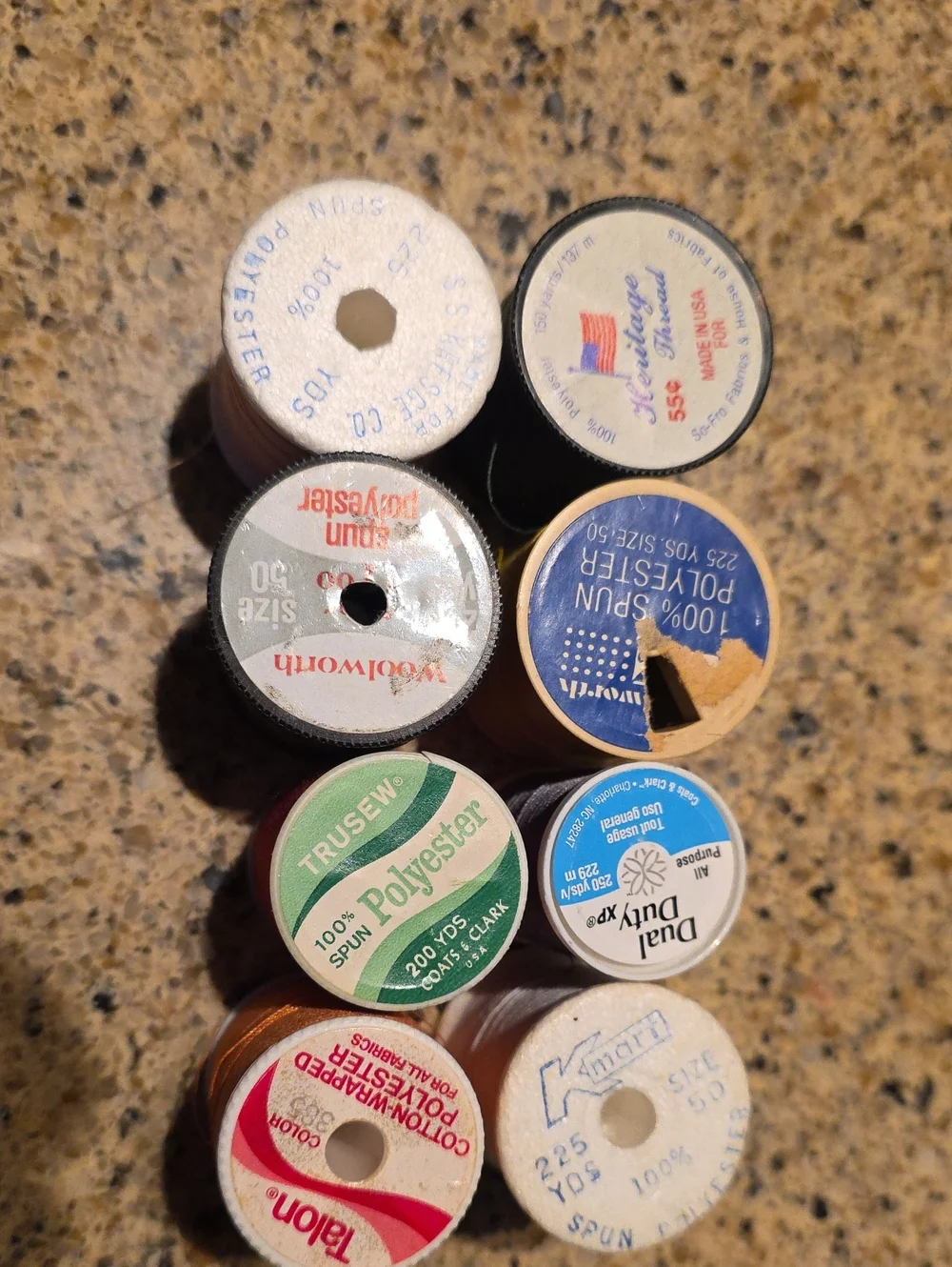 Assorted Sewing Thread Spools - Multi-Color Pack